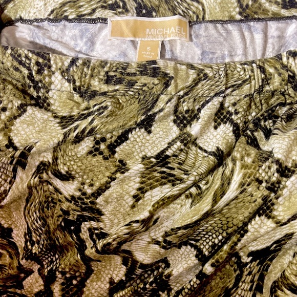 MICHAEL Michael Kors Snake Animal Print Long Maxi Skirt - Picture 2 of 3